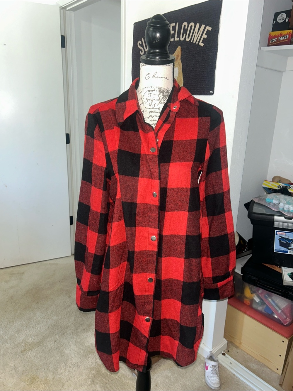 Long Flannel Shirt or Dress